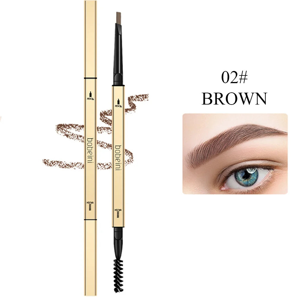 Lápiz de cejas impermeable de doble punta