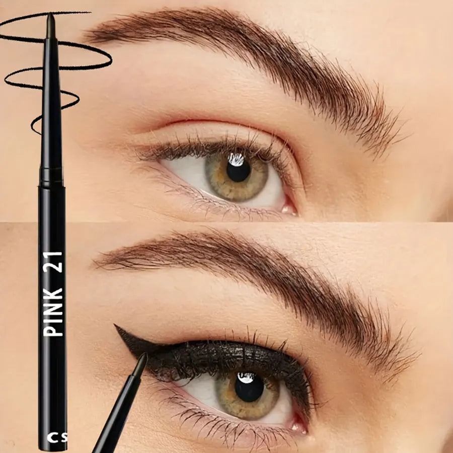 Paquete de 5 lápices de ojos negros - Para definir el toque de brillo natural de tus ojos